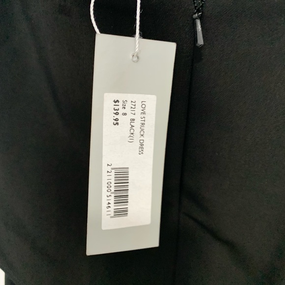 SHEIKE love struck Black strapless dress with cutout Sz 8 - Picture 8 of 10